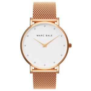 Rose Gold & Swarovski Crystal Watch - Marc Bale